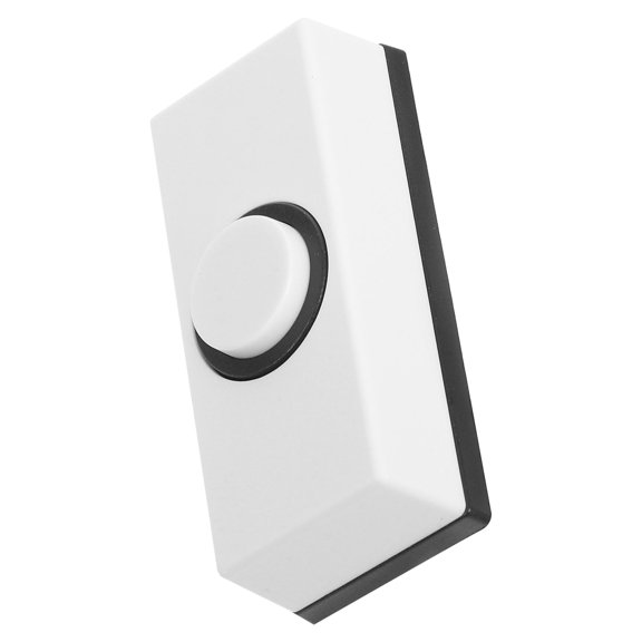 NIYANGLE Durable ABS White Doorbell Push Button Switch with Modern Style for Home Surface Mount