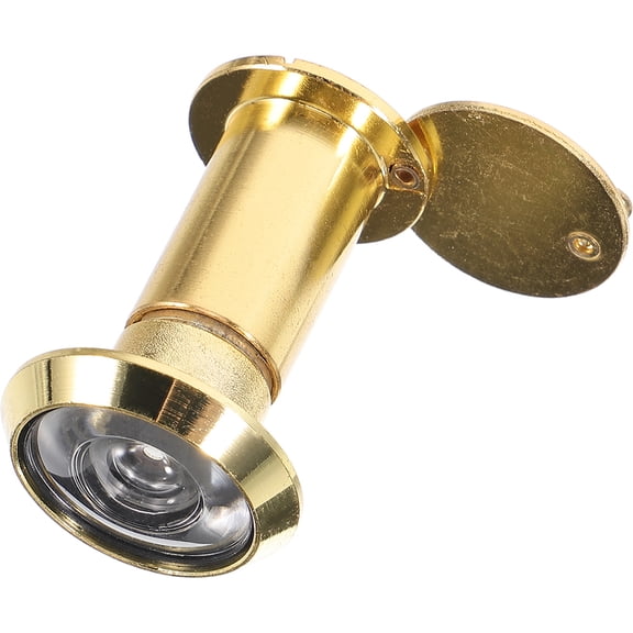 NIYANGLE Golden Door Privacy Viewer with Stainless Steel and Glass for Home and Apartment Security