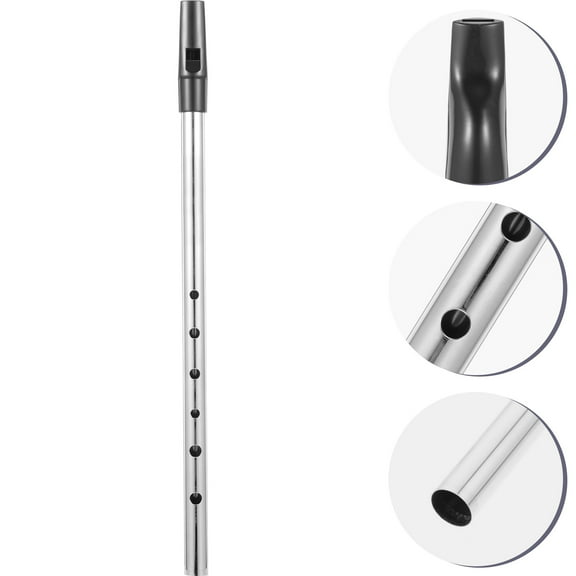 NIYANGLE Ireland Tin Whistle Flute Copper 1Set Silver