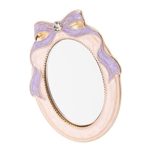 NIYANGLE Lavender Vintage Style Compact Pocket Mirror for Girls with Clear Reflection and TravelFriendly Design