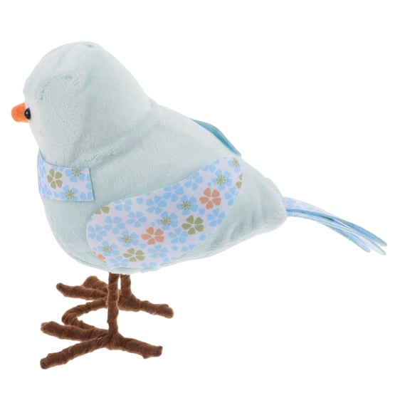 NIYANGLE Lifelike Sky Blue Artificial Bird Statue for Easter Party Favors and Desk Decorations