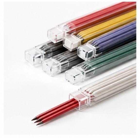 NIYANGLE Mechanical Carpenter Pencil Lead Refills Assorted Color for Construction and Drafting