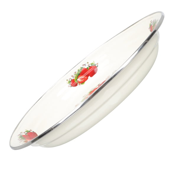 NIYANGLE Multicolor Enamel Serving Tray, Practical Home Tea Tray for Snacks, Nuts, Desserts, Coffee Table, Kitchen and Daily Use