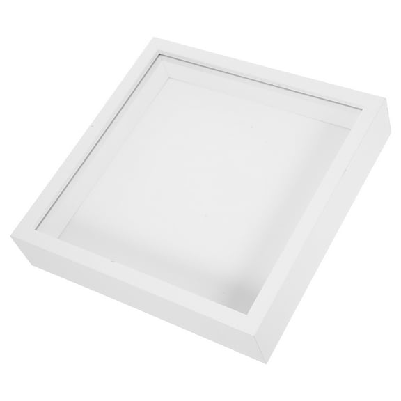 NIYANGLE Pressed Flower Frames Dried Flower Display Frame White Wood 1Pcs