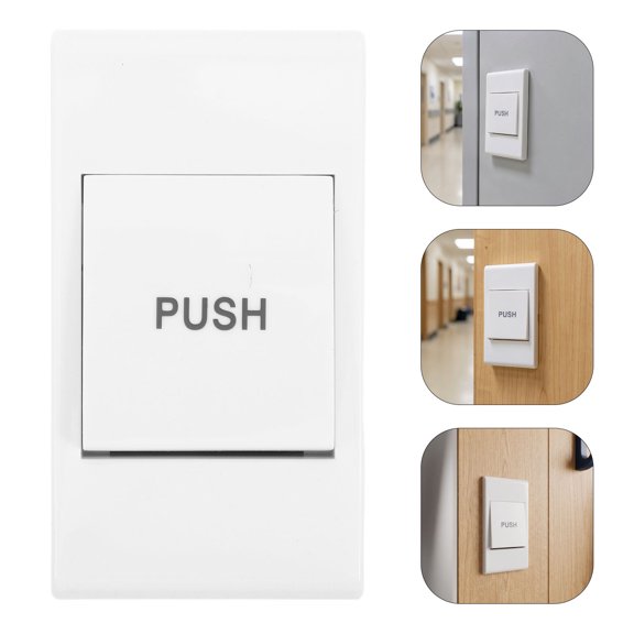 NIYANGLE White Plastic Push to Exit Button for Indoor Use Access Control