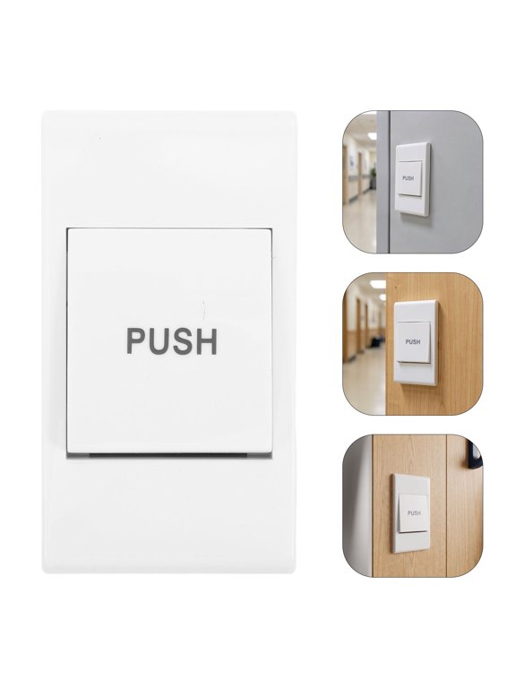 White Plastic Push to Exit Button for Indoor Use Access Control