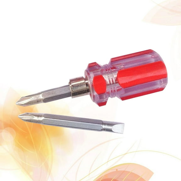 NIYANGLE Red Steel Screwdriver 1Pcs for Miniature Models with Multi-Bit Changeable and Ratchet Mechanism