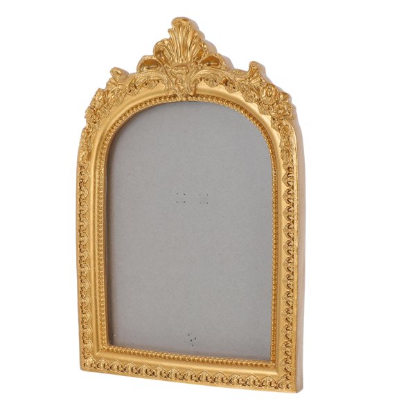 NIYANGLE Vintage French Retro Resin Photo Frame Wall Tabletop Gold Decor