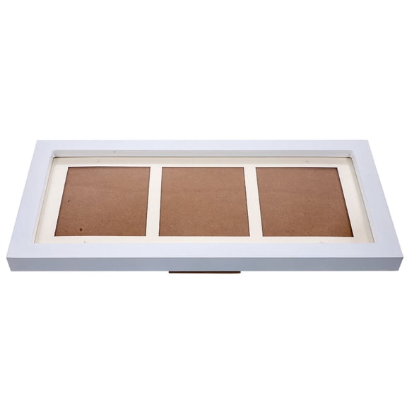 NIYANGLE Three Dimensional Picture Frame White Wood 1Pack For Home