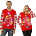 thumbnail image 1 of NIYPS NIYPS  Ugly Christmas Sweater for Women Men,Light up Christmas Sweater,Unisex Cute Xmas Tree Ugly Sweaters for Couples, 1 of 6