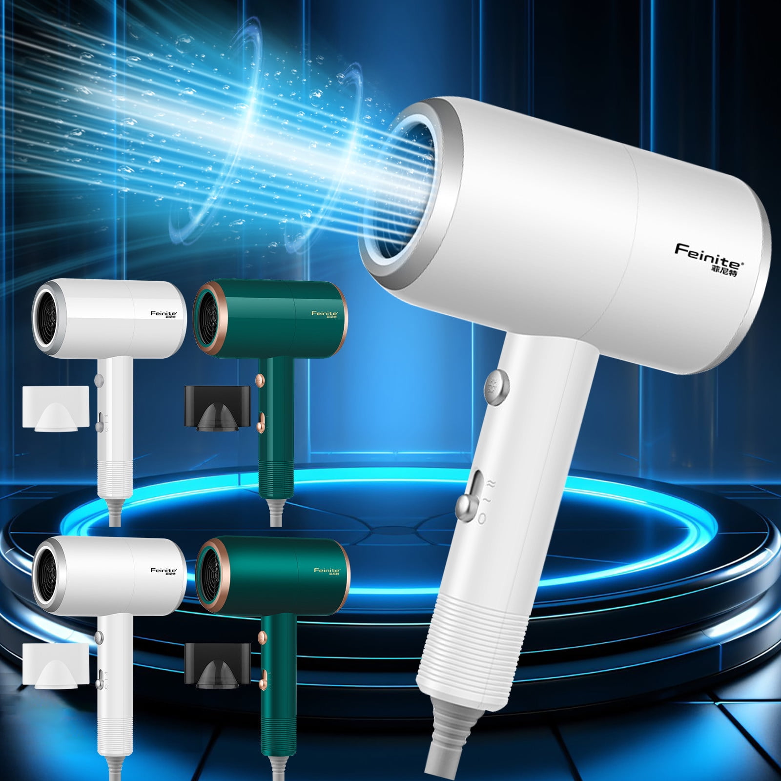 NIZELUK 1200W Fast Drying Low Noise Hair Dryer Negative Ion