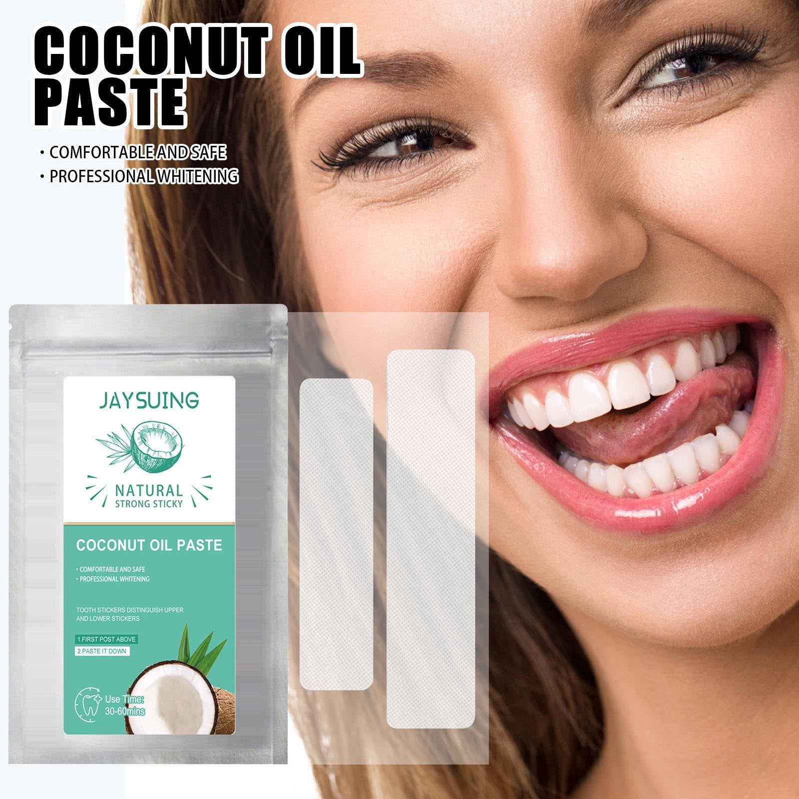 NIZELUK Oil Teeth Whitening Strips  Instant Teeth Whitening for Pearly White Smile, Stain Removal, and Long Lasting Freshness, Teeth Care Kit Clearance Sales Today Deals Prime
