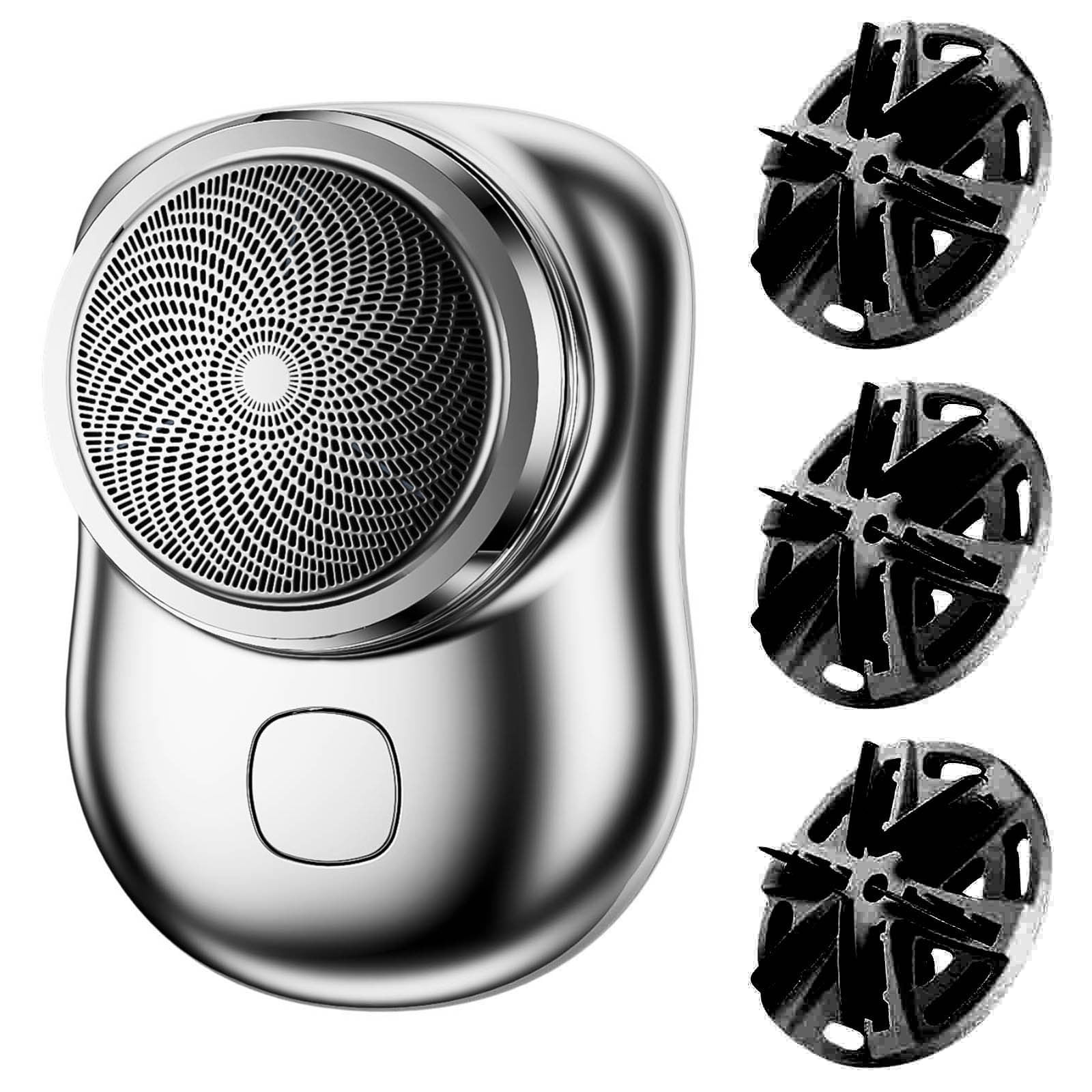 NIZELUK Shaver for Men, Mini Electric Portable Shaver with 3 Cutter ...