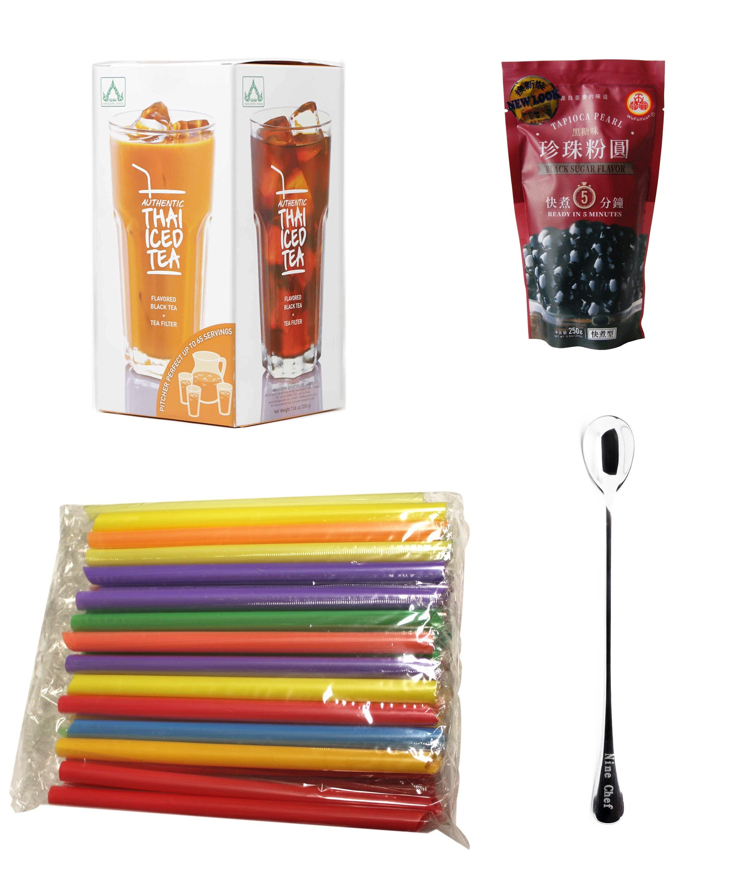 NIneChef Bundle Wangderm Brand Authentic Thai Iced Tea 7 OZ with