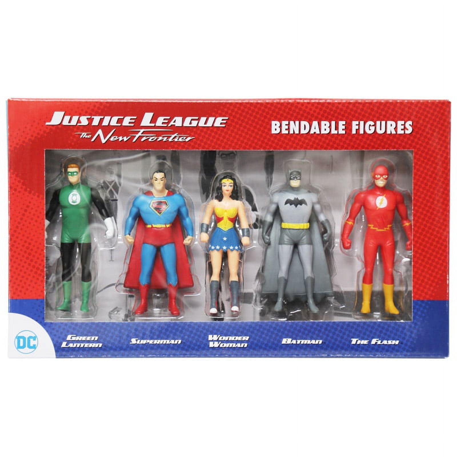 NJ Croce DC Comics - Justice League The New Frontier Mini Bendable 5 Piece Figure Set