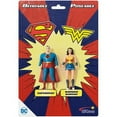 thumbnail image 1 of NJ Croce DC Comics Superman & Wonder Woman Action Figure 3" Bendable Pair, 1 of 2