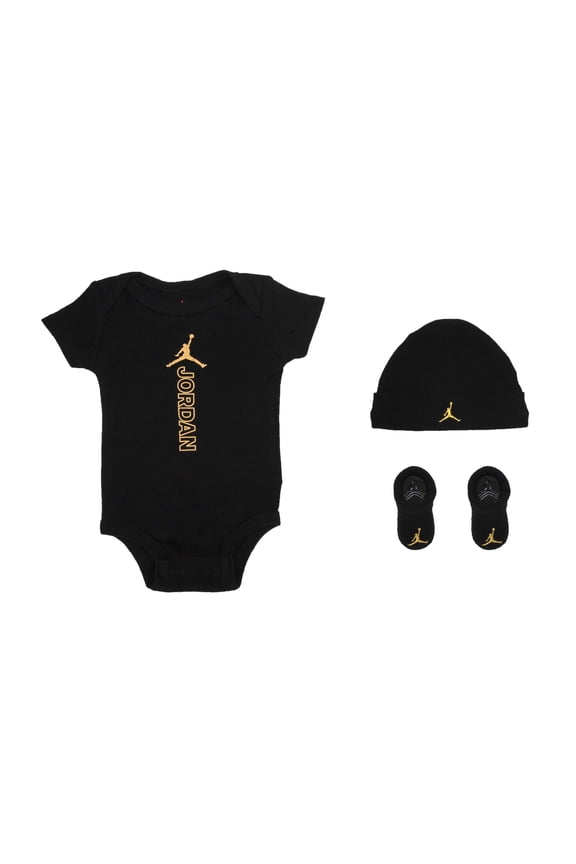 [NJ0559-023] Baby Air Jordan Bodysuit, Hat and Booties 3-PC Box Set