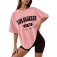 thumbnail image 1 of NJGRAE Casual Tops for Women Women’S Roll Sleeve Casual Tees Women's Casual Printed Round Neck Short Sleeved Loose T Shirt Women’S Thermal T-Shirts Xl, 1 of 4