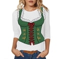 thumbnail image 1 of NJGRAE Tshirts Shirts for Women Oktoberfest Themed Casual T Shirt for Women Men Party Top with Short Sleeve Comfortable Round Neck Tee for Festival Travel Spring Fall OutFit Ribbed Knit Casual Top M, 1 of 4
