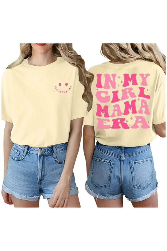 Western Tops for Women Women’S Roll Sleeve Casual Tees Women's Reversible Printed Letter Short Sleeve T Shirt Casual Fashion Top Women’S Scoop Neck Blouses Xxxl