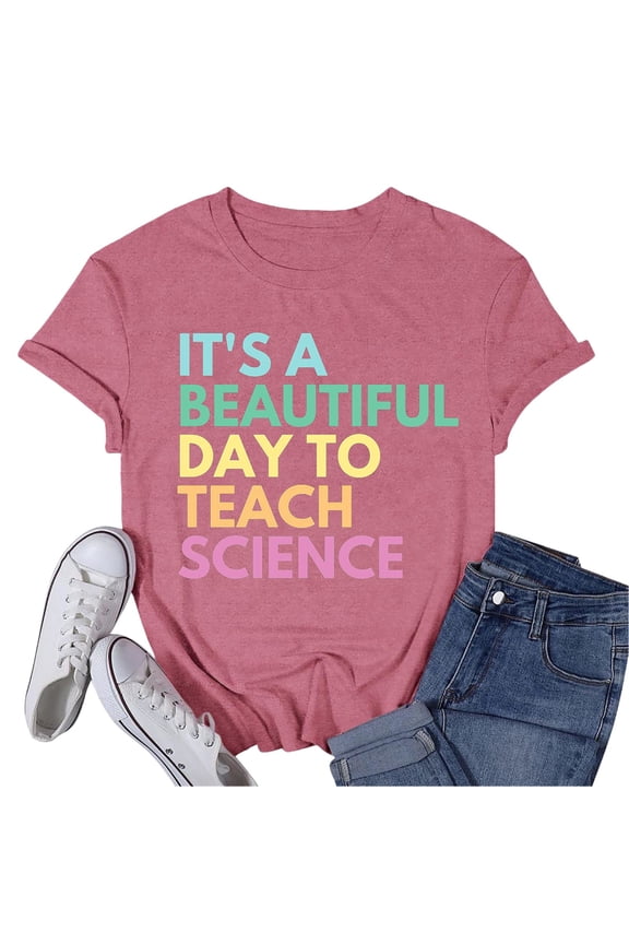 White Crop Tops for Women Women Blouses Womens Science Shirt Science Lover Tshirt Science Tee Top Women’S Color Block T-Shirts L
