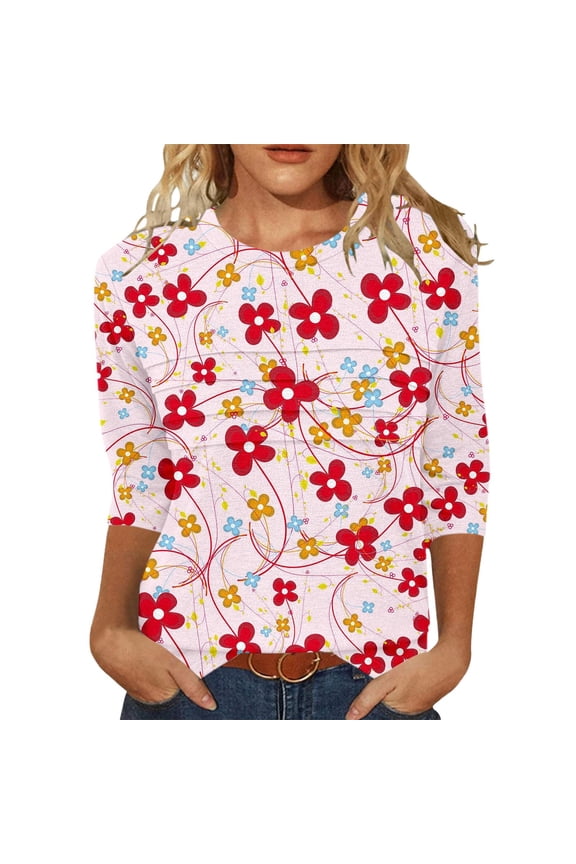 Women’S Color Block T-Shirts Women's T Shirts Casual Comfortable Printed Short Sleeve Tops for Daily Home Wear and Pairing with Jeans for All Year Use Women’S Ribbed Knit Tops M