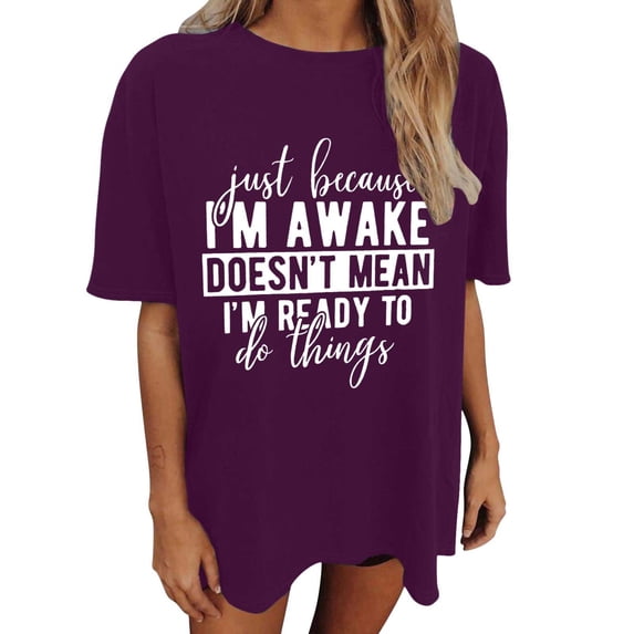 NJGRAE Womens Business Casual Tops Floral Print Summer T-Shirts Women's Oversized Top Loose Short Sleeve T Shirt Ribbed Knit Casual Top L