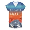 thumbnail image 1 of NJGRAE Womens Tops Plus Size Women Blouses Womens Casual Fashion Printed V Neck Short Sleeve Pullover T Shirt Women’S Hooded T-Shirts Xl, 1 of 2