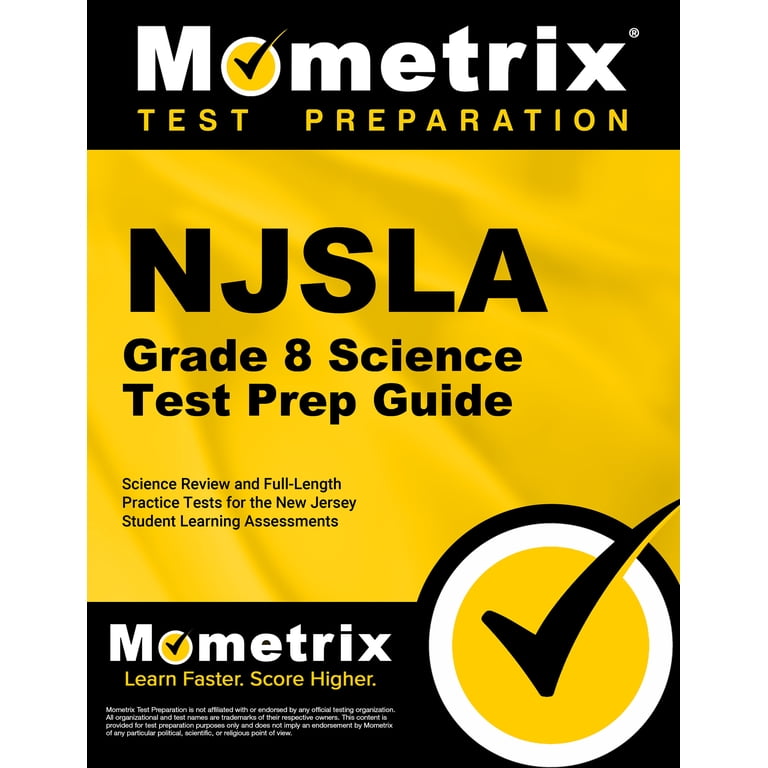 NJSLA Grade 8 Science Test Prep Guide - Walmart.com
