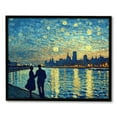 thumbnail image 1 of NJSTORE Van Gogh Canvas Wall Art: Starry Night over the Rhône Oil Painting Picture Reproduction Room Decor, Famous Art Prints Framed Poster Large Modern Artwork Home Decoration, 1 of 4