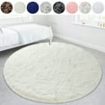 thumbnail image 1 of NK 4X4FT Round Ultra Soft Indoor Morden Rugs Fashion Shaggy carpets Kids Play Mat and Yoga Mat, 1 of 7