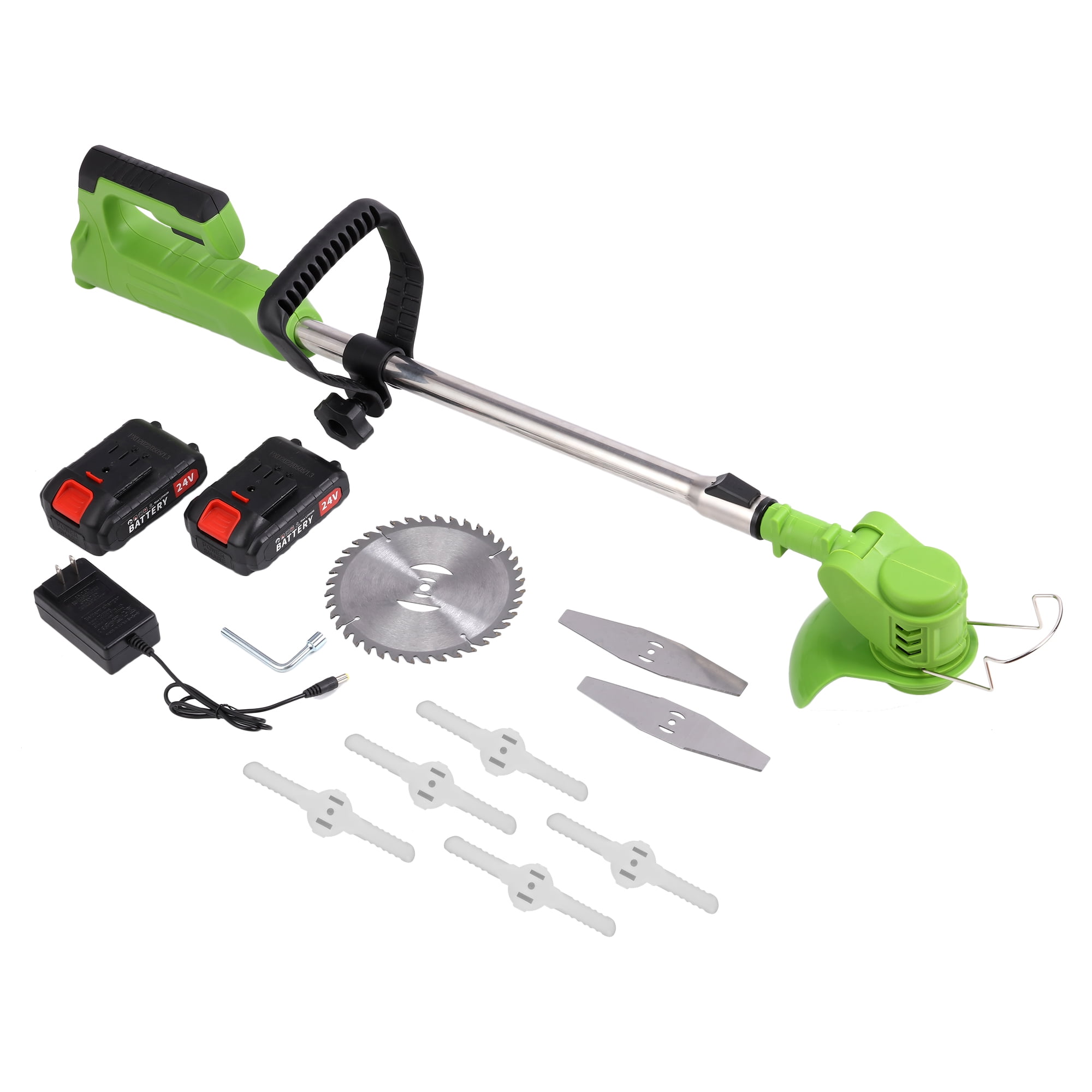 NK DECORATION 24 volt 3-in-1 Push Grass String Trimmer, Lightweight