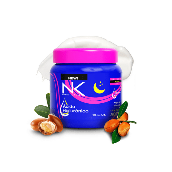 NK Professional Care Nourishing Hair Mask with Hyaluronic Acid, Argan Oil and Vitamin E, 3.54oz