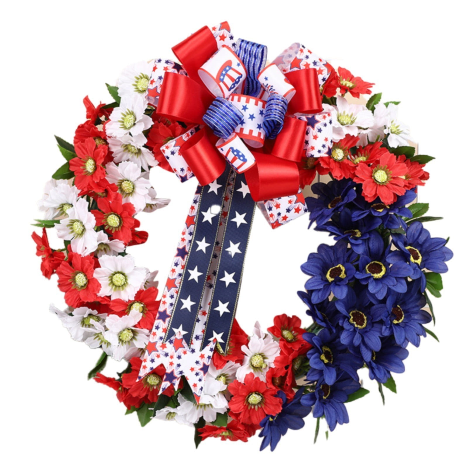 NKBBCU (Clearance) Wreath Frame 2024 New American Flag Independence Day