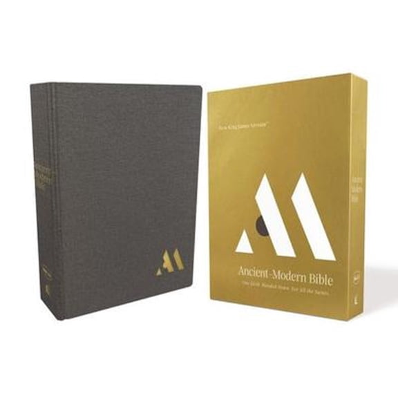 Pre-Owned NKJV, Ancient-Modern Bible, Cloth Over Board, Gray, Comfort Print: One Faith. Handed Down. for All the Saints. (Hardcover) 0785215972 9780785215974
