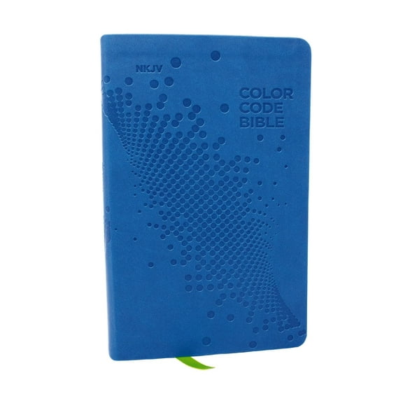 Nkjv, Color Code Bible for Kids, Blue Leathersoft, Comfort Print, (Hardcover)