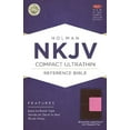 thumbnail image 1 of Pre-Owned NKJV Compact Ultrathin Bible, Pink/Brown LeatherTouch with Magnetic Flap (Hardcover), 1 of 1