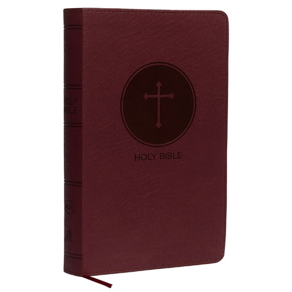 NKJV, Deluxe Gift Bible, Imitation Leather, Burgundy, Red Letter Edition