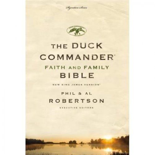 Pre-Owned NKJV Duck Commander Faith and Family Bible, Imitation Leather Brown Paperback