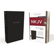 NKJV, Gift and Award Bible, Leather-Look, Black, Red Letter Edition (Paperback)