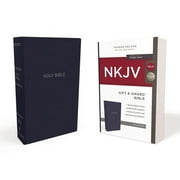 NKJV, Gift and Award Bible, Leather-Look, Blue, Red Letter Edition Hardcover