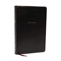 Pre-Owned NKJV, Reference Bible, Super Giant Print, Leathersoft, Black, Red Letter Edition, Comfort Print: Holy Bible, New King James Version Paperback