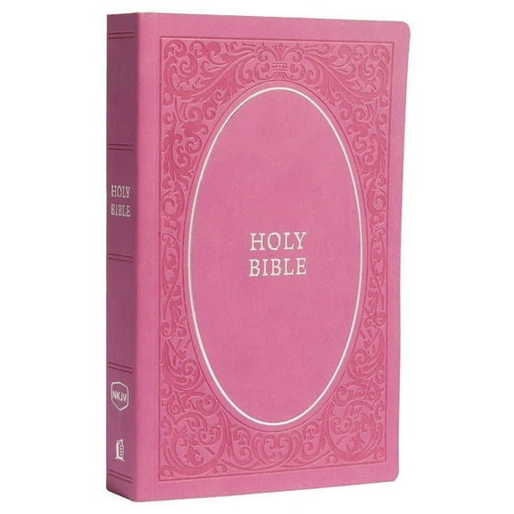 NKJV, Holy Bible, Soft Touch Edition, Imitation Leather, Pink, 7.5-Point Comfort Print