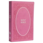 NKJV, Holy Bible, Soft Touch Edition, Imitation Leather, Pink, 7.5-Point Comfort Print