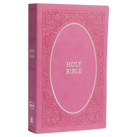 NKJV, Holy Bible, Soft Touch Edition, Imitation Leather, Pink, 7.5-Point Comfort Print