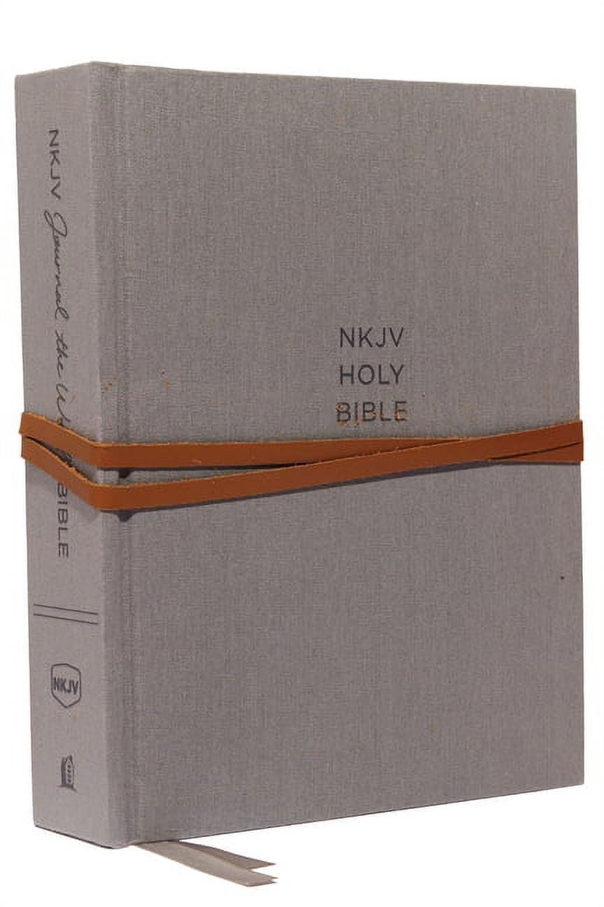 NKJV, Journal the Word Bible, Hardcover, Gray, Red Letter Edition, Comfort Print: Reflect, Journal, or Create Art Next t, (Hardcover)