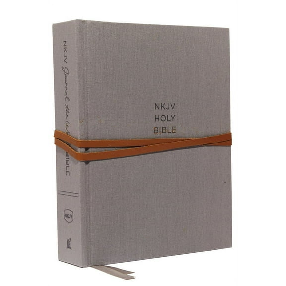 NKJV, Journal the Word Bible, Hardcover, Gray, Red Letter Edition, Comfort Print: Reflect, Journal, or Create Art Next t, (Hardcover)