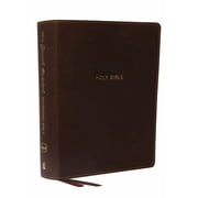 NKJV, Journal the Word Reference Bible, Imitation Leather, Brown, Red Letter Edition, Comfort Print Let Scripture Expla, Hardcover