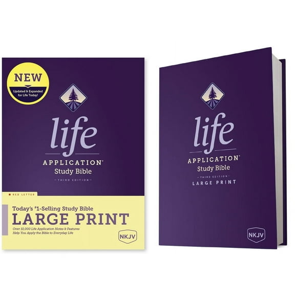 NKJV Life Application Study Bible, Third Edition, Large Print (Hardcover, Red Letter) (Hardcover)