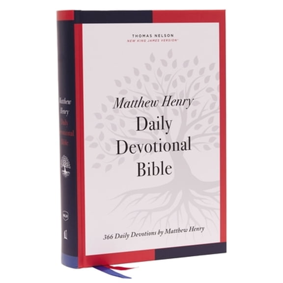 Pre-Owned Nkjv, Matthew Henry Daily Devotional Bible, Hardcover, Red Letter, Comfort Print: 366 Daily Devotions by Matthew Henry (Hardcover) 078524655X 9780785246558